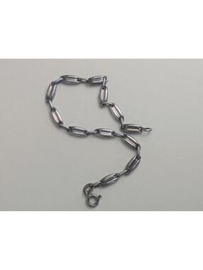 1960's sterling silver coffee bead bracelet